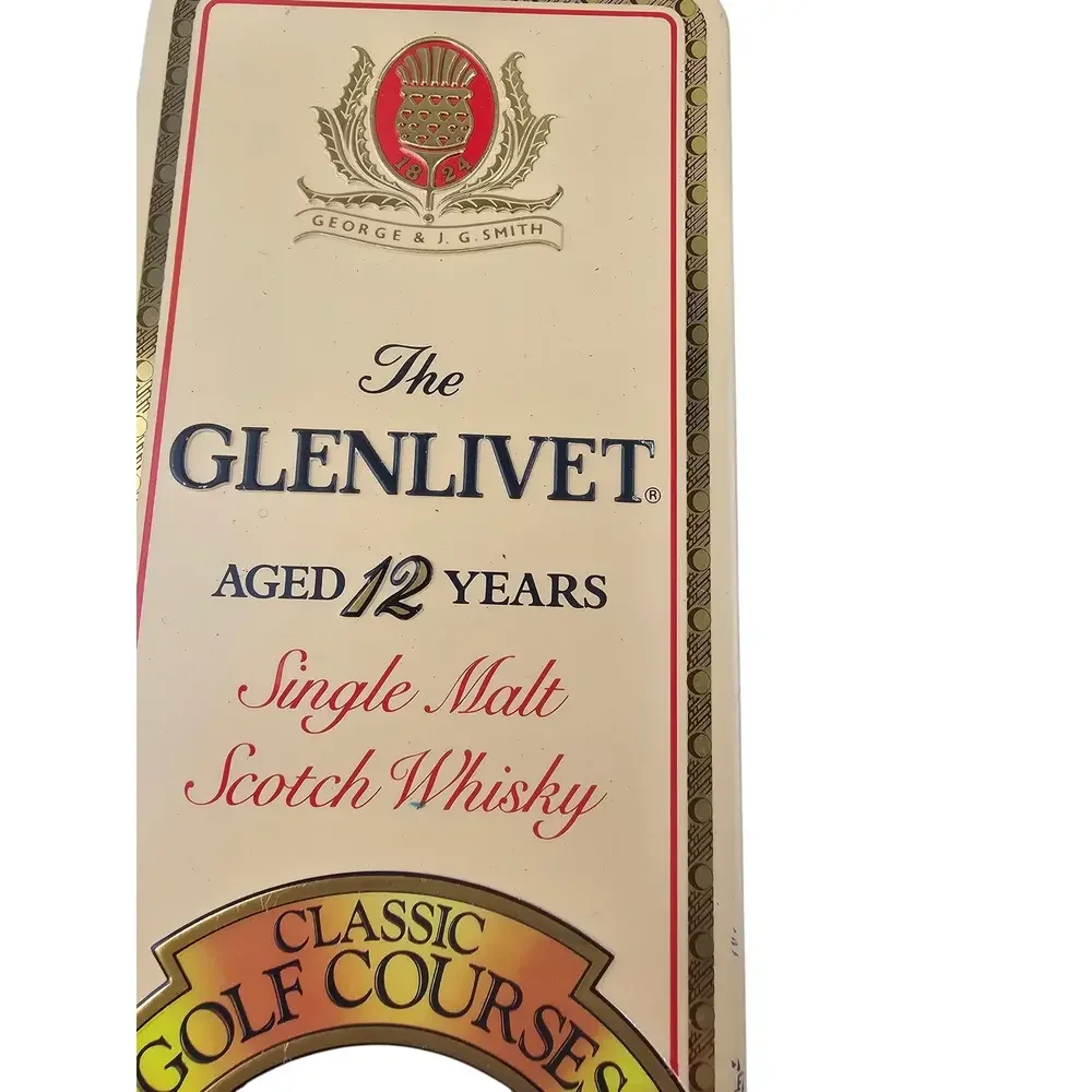 The‎ Glenlivet 12 Year Classic Golf Courses of Scotland Tin - highly collectable